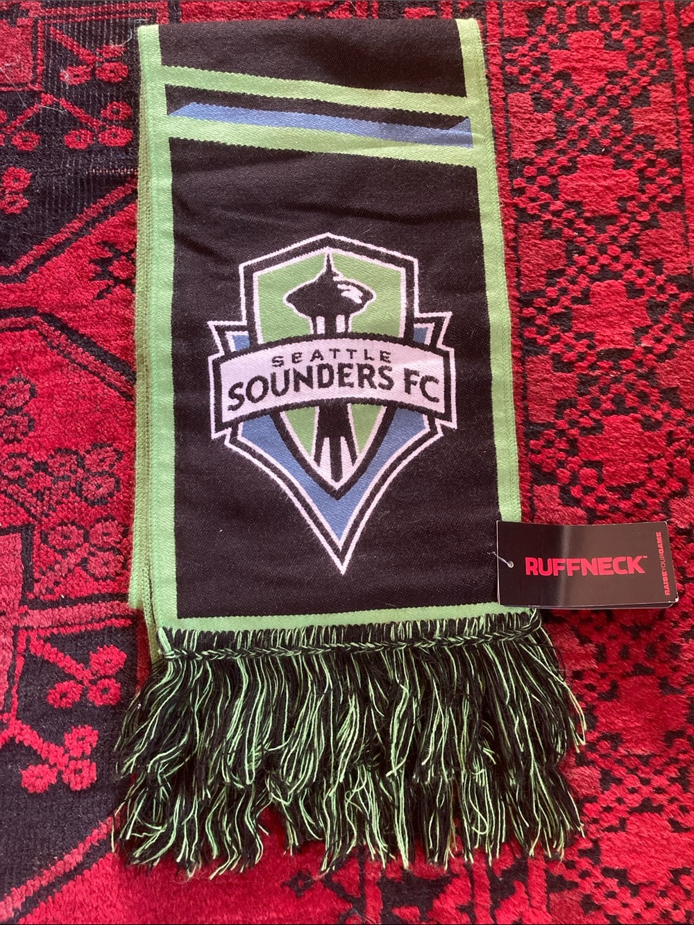 Seattle Sounders FC Black & Green 2019 MLS cup Scarf